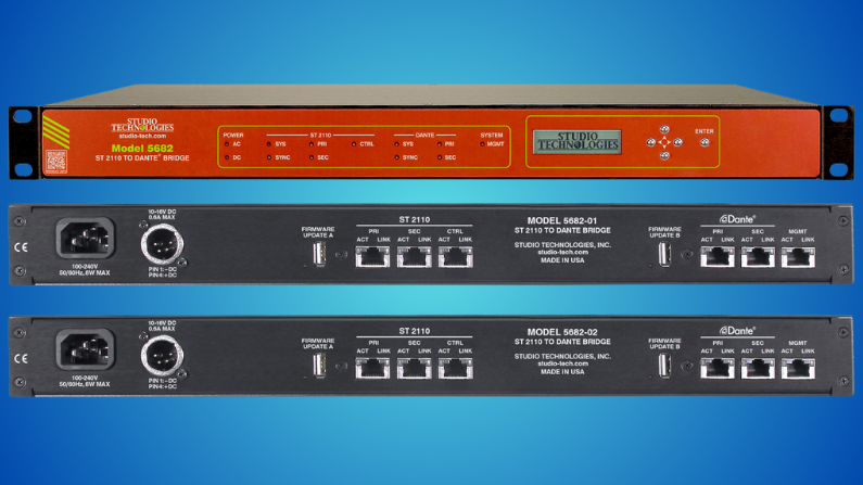 Studio Technologies Features New ST 2110 to Dante Bridge at IBC 2024
