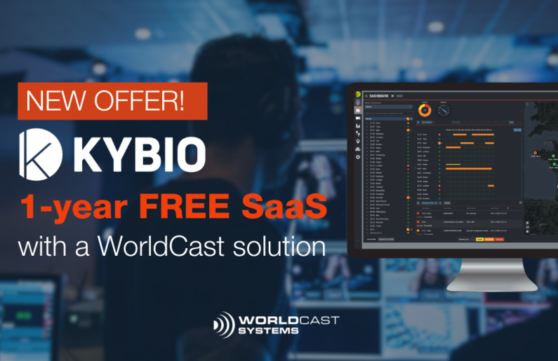 One year of free cloud monitoring with Kybio  for all WorldCast Systems purchases