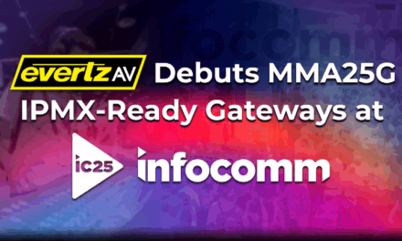 EvertzAV Debuts MMA25G IPMX-Ready Gateways at InfoComm 2025